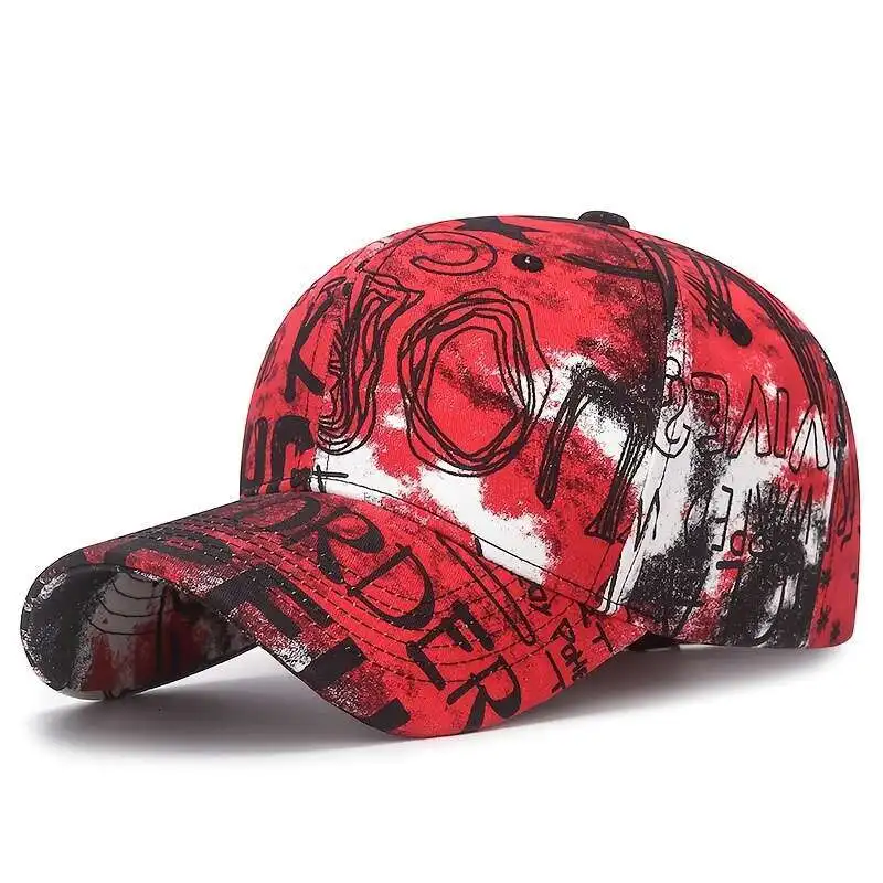 Designer Graffiti Doodle Cotton Baseball Cap for Men Women Kpop Hat Curve Brim Adjustable 
Designer Graffiti Doodle Cotton Baseball Cap for Men Women Kpop Hat Curve Brim Adjustable