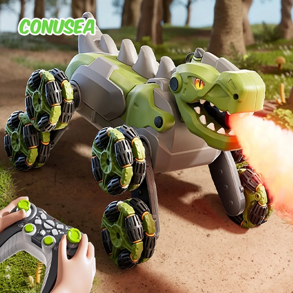 Rc Dinosaur Spray Mechanical Robot Dino Toy 4WD Drive Stunt Action 2.4G Remote Control Animals Electric Off-Road Kids Gifts Boys
Rc Dinosaur Spray Mechanical Robot Dino Toy 4WD Drive Stunt Action 2.4G Remote Control Animals Electric Off-Road Kids Gifts Boys