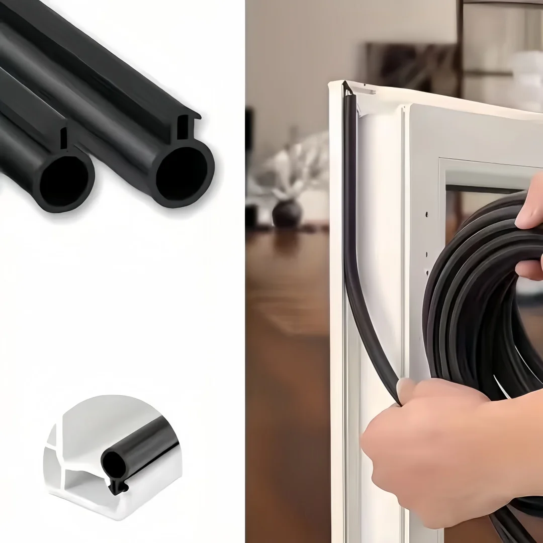 1pc O-shaped Plastic Steel Window Sealing Strip - Door and Window Gap Insulation, Windproof, Soundproof, Easy To Install
1pc O-shaped Plastic Steel Window Sealing Strip - Door and Window Gap Insulation, Windproof, Soundproof, Easy To Install