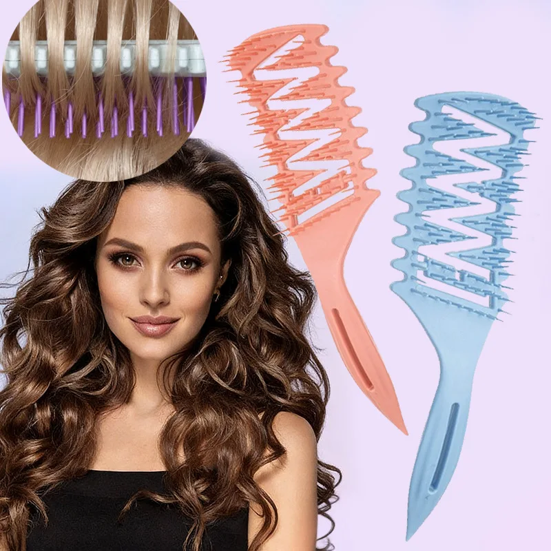 Women Curly Massage Comb Salon Barbers Hairdressing Tools Accessories Hollow Design Curl Styling Hair Combs Wet Dry Dual Purpose
Women Curly Massage Comb Salon Barbers Hairdressing Tools Accessories Hollow Design Curl Styling Hair Combs Wet Dry Dual Purpose