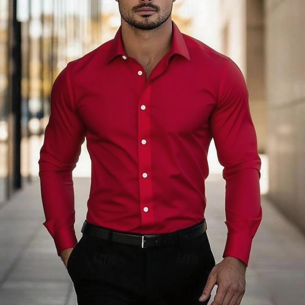 Men's everyday formal casual shirts homecoming standard fit long sleeve shirts lapel summer solid color tops fast shipping
Men's everyday formal casual shirts homecoming standard fit long sleeve shirts lapel summer solid color tops fast shipping