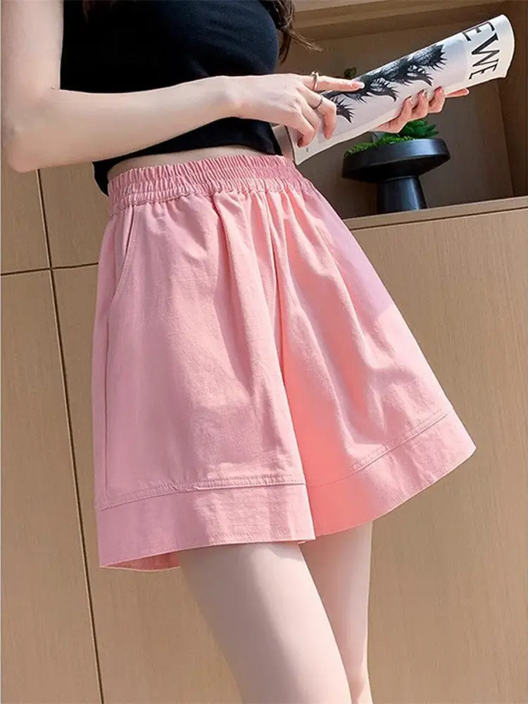 High Waist Wide Leg Short Pants Women's Summer Casual Wear Outdoors Sporty A-Line Five-Quarter Length Straight Cut Trousers
High Waist Wide Leg Short Pants Women's Summer Casual Wear Outdoors Sporty A-Line Five-Quarter Length Straight Cut Trousers