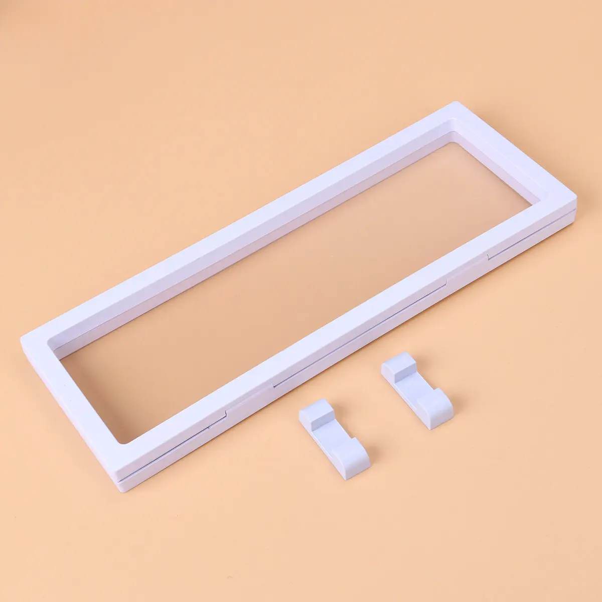 Clear 3D Floating Frame Jewelry Display Box Coin Medallion Pendant Earring Ring Showcase Plastic Case Base 11x30cm Desktop
Clear 3D Floating Frame Jewelry Display Box Coin Medallion Pendant Earring Ring Showcase Plastic Case Base 11x30cm Desktop