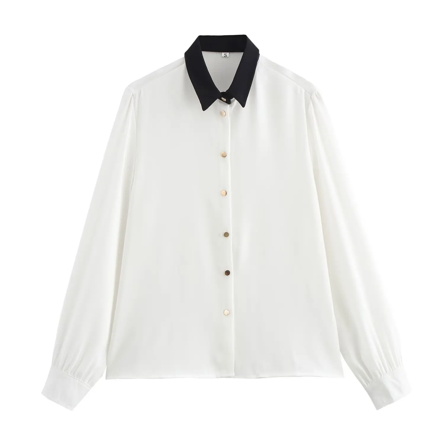 2025 New Women's Clothing European and American Style Casual Long Sleeve Button Decoration Contrast Collar Shirt
2025 New Women's Clothing European and American Style Casual Long Sleeve Button Decoration Contrast Collar Shirt