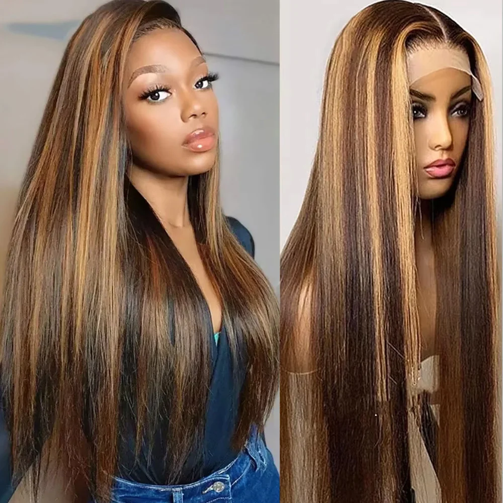 P4/27 Highlight Straight Human Hair Wig P4/27 Straight 13x6 Lace Frontal Wig 200 Density 46 Inches Pre Plucked Wigs For Women
P4/27 Highlight Straight Human Hair Wig P4/27 Straight 13x6 Lace Frontal Wig 200 Density 46 Inches Pre Plucked Wigs For Women