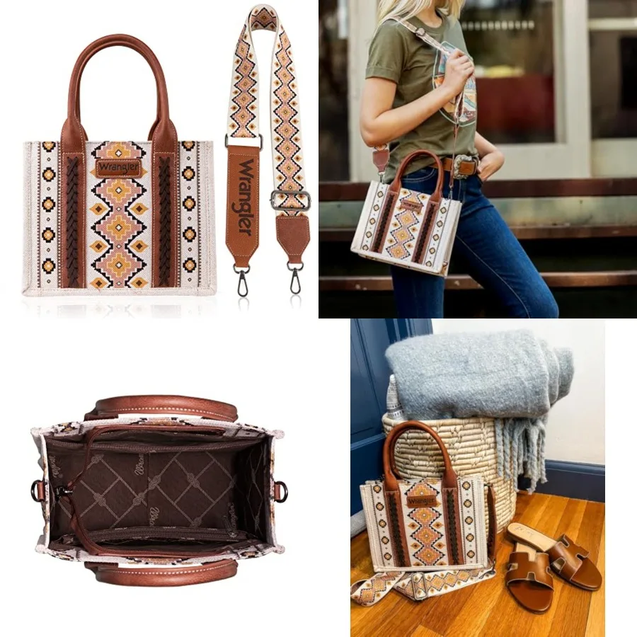 Montana West Wrangler Purse Western Aztec Tote Bag for Women Boho Top Handle Handbags with Detachable Strap Canvas Satchel Bag
Montana West Wrangler Purse Western Aztec Tote Bag for Women Boho Top Handle Handbags with Detachable Strap Canvas Satchel Bag