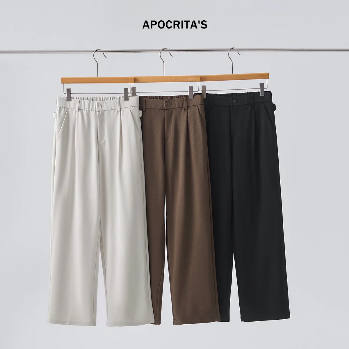 Men's Casual Pants Autumn Faion Urban Loose Straight Leg Anti-Wrinkle Drapey Versatile mid Waist Long Trousers
Men's Casual Pants Autumn Faion Urban Loose Straight Leg Anti-Wrinkle Drapey Versatile mid Waist Long Trousers