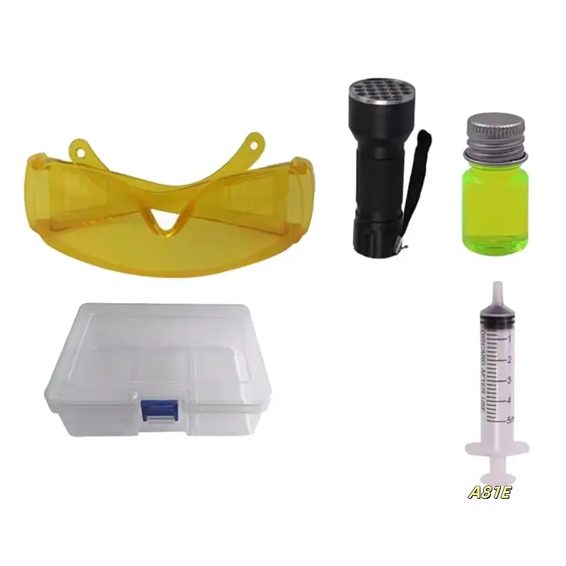 For Auto Air Conditioning R134a Refrigerant Car Leak Detection Kit For Fluorescent Gas A/C Leak Test UV Dye Repair Tools
For Auto Air Conditioning R134a Refrigerant Car Leak Detection Kit For Fluorescent Gas A/C Leak Test UV Dye Repair Tools