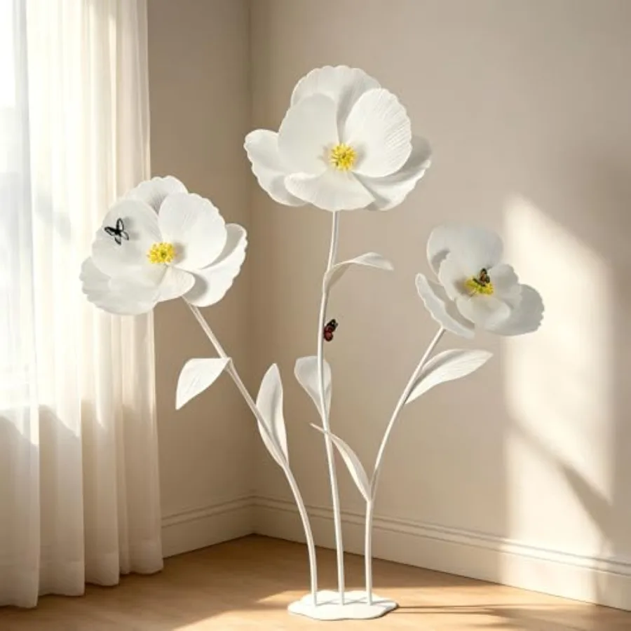 3 Pcs 5.8 Ft Handcrafted Giant Poppy Flowers Stunning Large Artificial Floral Decor for Birthday Parties Gardens Weddings Hotel
3 Pcs 5.8 Ft Handcrafted Giant Poppy Flowers Stunning Large Artificial Floral Decor for Birthday Parties Gardens Weddings Hotel