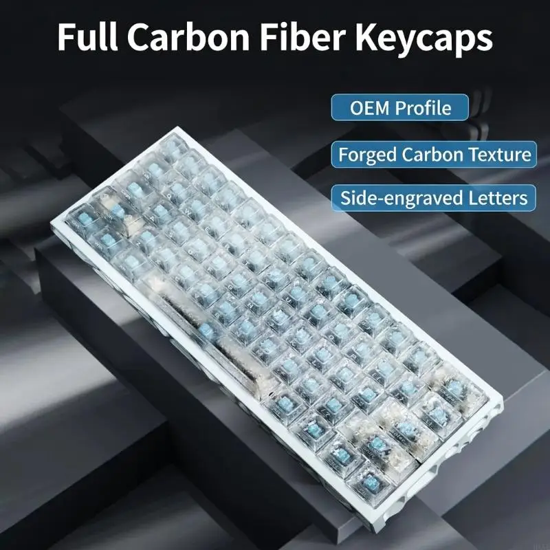 119 Keys Carbon Fiber Side Printed Keycaps Replacement For Gaming Use Mechanical Keycaps Accessories HX5E
119 Keys Carbon Fiber Side Printed Keycaps Replacement For Gaming Use Mechanical Keycaps Accessories HX5E