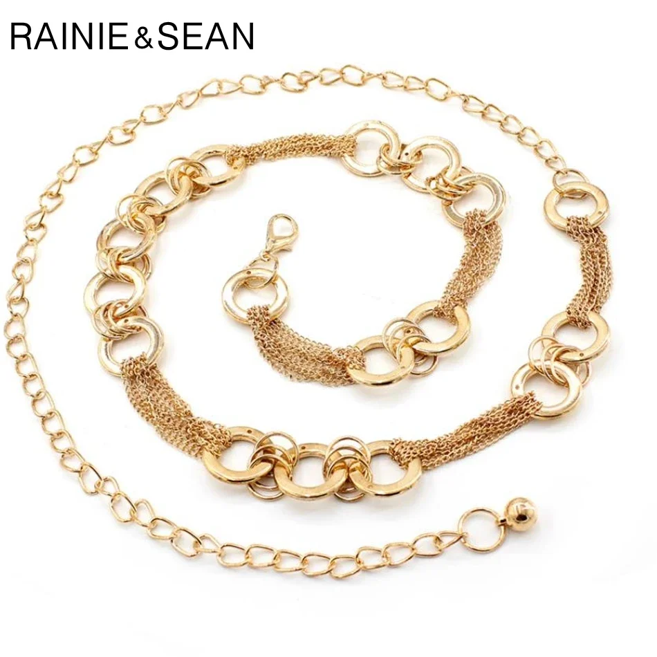 RAINIE SEAN Thin Chain Belt Circle Ladies Gold Belts For Women Metal Wedding Female Waist Belt For Dresses Korean Fashion Strap
RAINIE SEAN Thin Chain Belt Circle Ladies Gold Belts For Women Metal Wedding Female Waist Belt For Dresses Korean Fashion Strap