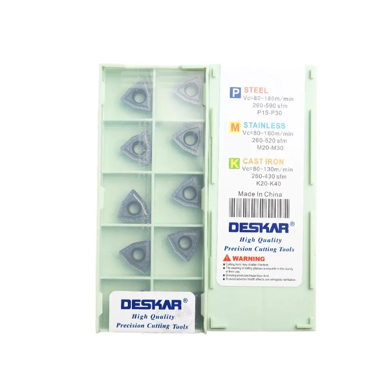 Deskar Wcmx030208 Wcmx040208 Wcmt050308 Wcmt06t308 Wcmt080412 -mf Lf6018s Lathe Cutter Tools U-drill Carbideturning Insert
Deskar Wcmx030208 Wcmx040208 Wcmt050308 Wcmt06t308 Wcmt080412 -mf Lf6018s Lathe Cutter Tools U-drill Carbideturning Insert
