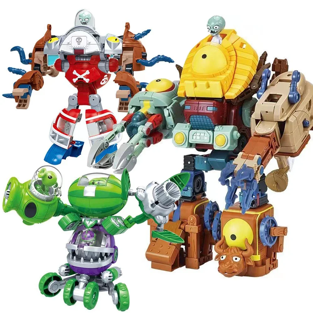 Plants vs. Zombies Boss Robot Melon-pult Chomper Action Figure Model Set PVC Deformation Doll Toys for Kids Gift 
Plants vs. Zombies Boss Robot Melon-pult Chomper Action Figure Model Set PVC Deformation Doll Toys for Kids Gift