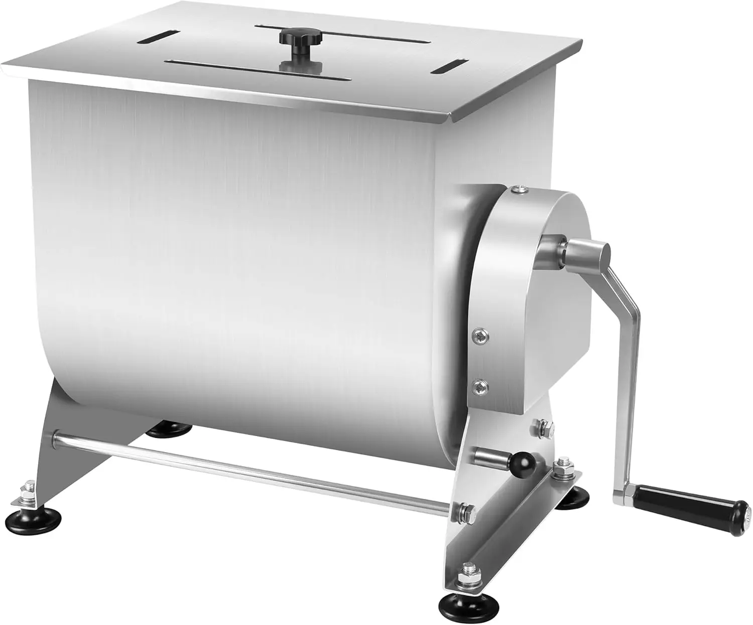 Manual Tilting Meat Mixer Stainless Steel Sausage Stuffer Capacity Pound Gallon Removable Paddle Non Slip Feet Countertop Food P
Manual Tilting Meat Mixer Stainless Steel Sausage Stuffer Capacity Pound Gallon Removable Paddle Non Slip Feet Countertop Food P