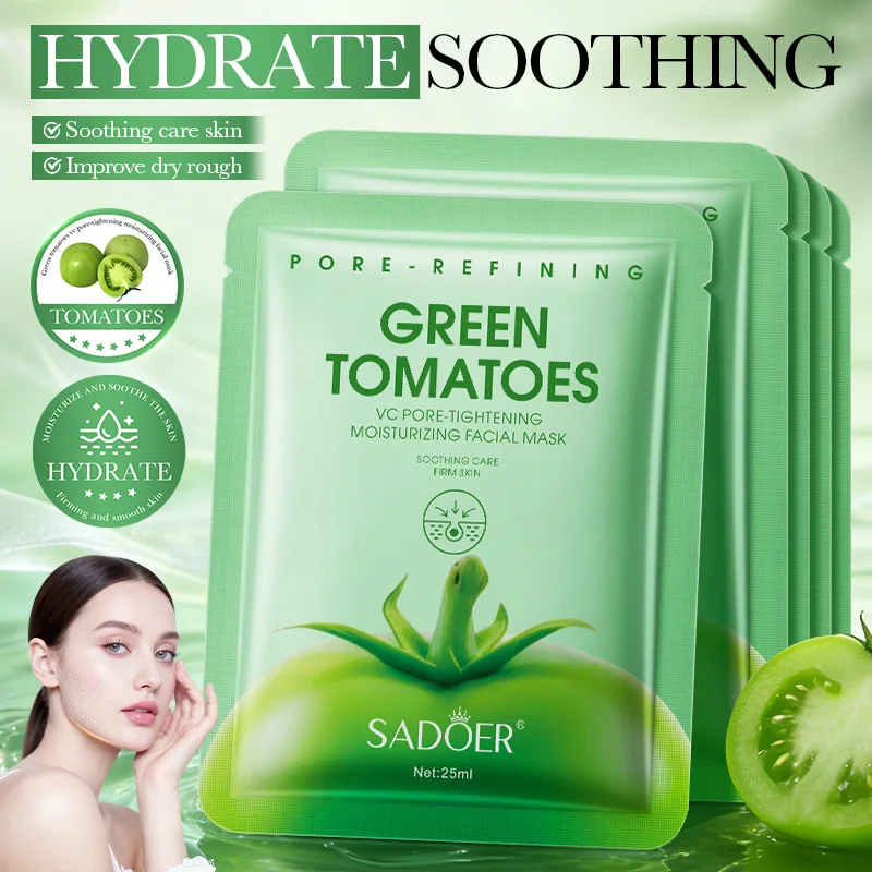 Увлажняющая маска Green Tomato VC SADOER для сужения пор, контроля жирности, укрепления и очищения кожи лица, 25 мл
Увлажняющая маска Green Tomato VC SADOER для сужения пор, контроля жирности, укрепления и очищения кожи лица, 25 мл