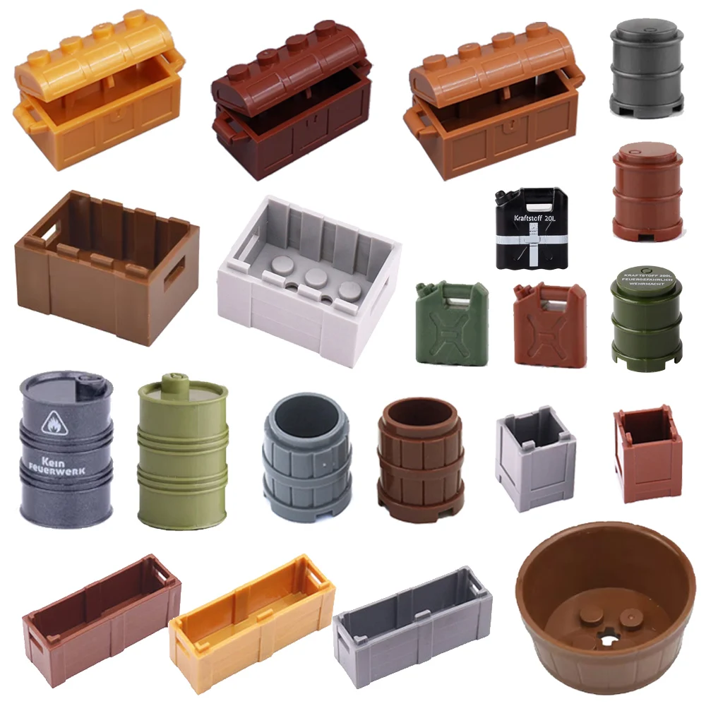 City Container Building Block Figure Accessories Long Box Treasure Chest Frame Bucket Oil Drum Fuel Tank Food Basin Toy Gift A24
City Container Building Block Figure Accessories Long Box Treasure Chest Frame Bucket Oil Drum Fuel Tank Food Basin Toy Gift A24