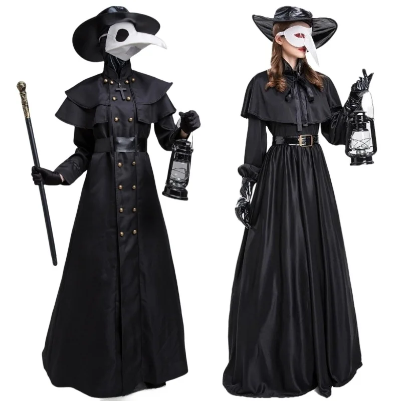 Halloween Medieval Steampunk Size S5XL Large Pest Doctor Crow Long Beak Face Costume Polyester Autumn 2023 Stage Ethnic Wear
Halloween Medieval Steampunk Size S5XL Large Pest Doctor Crow Long Beak Face Costume Polyester Autumn 2023 Stage Ethnic Wear