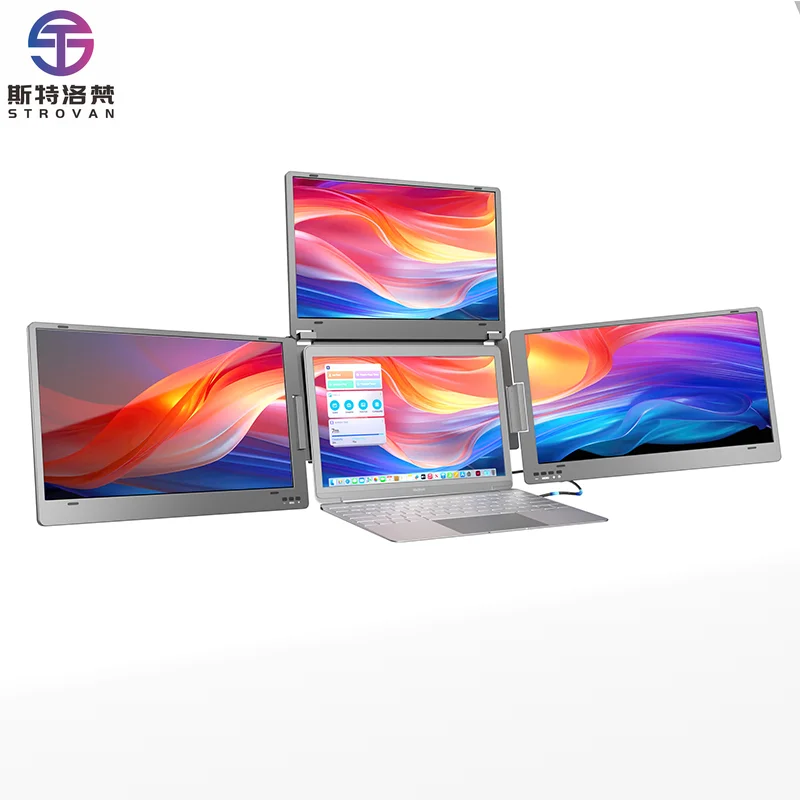 Newest Tri Screen 14 Inch Laptop Extender Quadruple / IPS Panel Folding Portable s for Business
Newest Tri Screen 14 Inch Laptop Extender Quadruple / IPS Panel Folding Portable s for Business