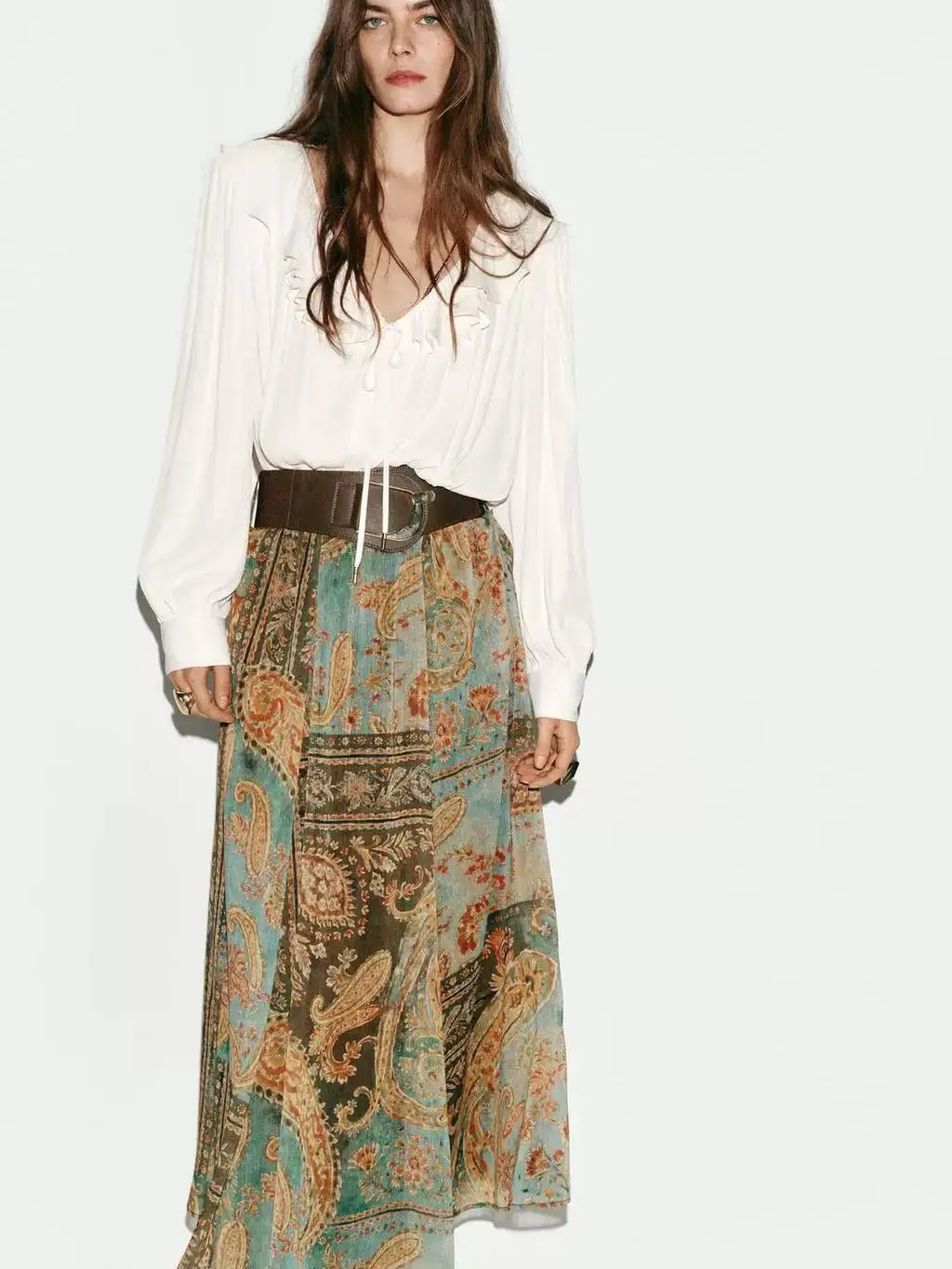 Romantic Elegant Lazy Style Retro Print Chiffon Midi Skirt Women's New Arrival Summer Fashion Casual Comfortable Skirt
Romantic Elegant Lazy Style Retro Print Chiffon Midi Skirt Women's New Arrival Summer Fashion Casual Comfortable Skirt