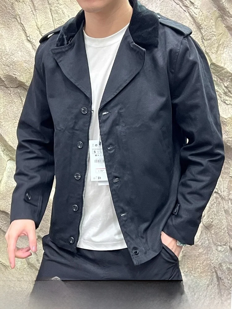 Casual Collar Jacket! Trendy Style! Wear-Resistant! Autumn Fashion Retro! Handsome Look! Standard Fit Polyester Fiber
Casual Collar Jacket! Trendy Style! Wear-Resistant! Autumn Fashion Retro! Handsome Look! Standard Fit Polyester Fiber