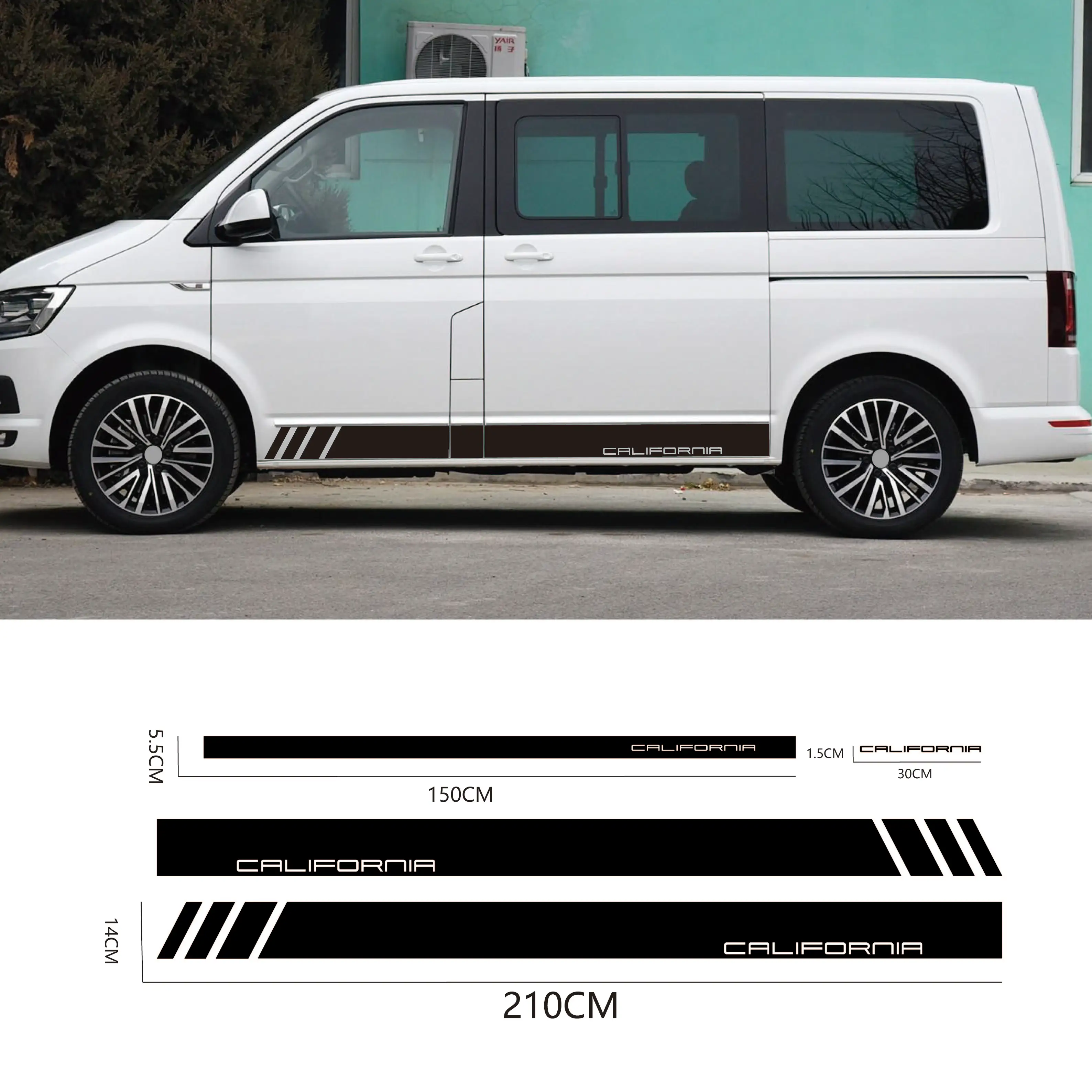 4PCS Car Hood tail decals Door Side Skirt Stripe Vinyl Stickers for Volkswagen Multivan T4 T5 T6 body Decoration Accessories
4PCS Car Hood tail decals Door Side Skirt Stripe Vinyl Stickers for Volkswagen Multivan T4 T5 T6 body Decoration Accessories