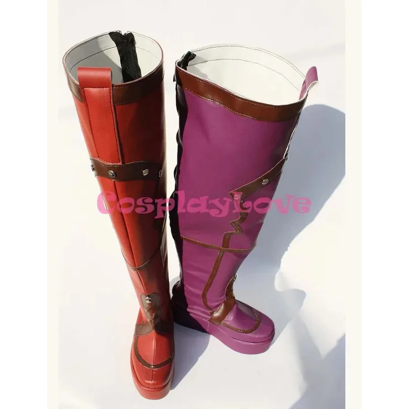 qq98Новейшие туфли для косплея из американского фильма на заказ, фиолетовые и красные Arkham Asylum Harley, длинные сапоги для Хэллоуина
qq98Новейшие туфли для косплея из американского фильма на заказ, фиолетовые и красные Arkham Asylum Harley, длинные сапоги для Хэллоуина