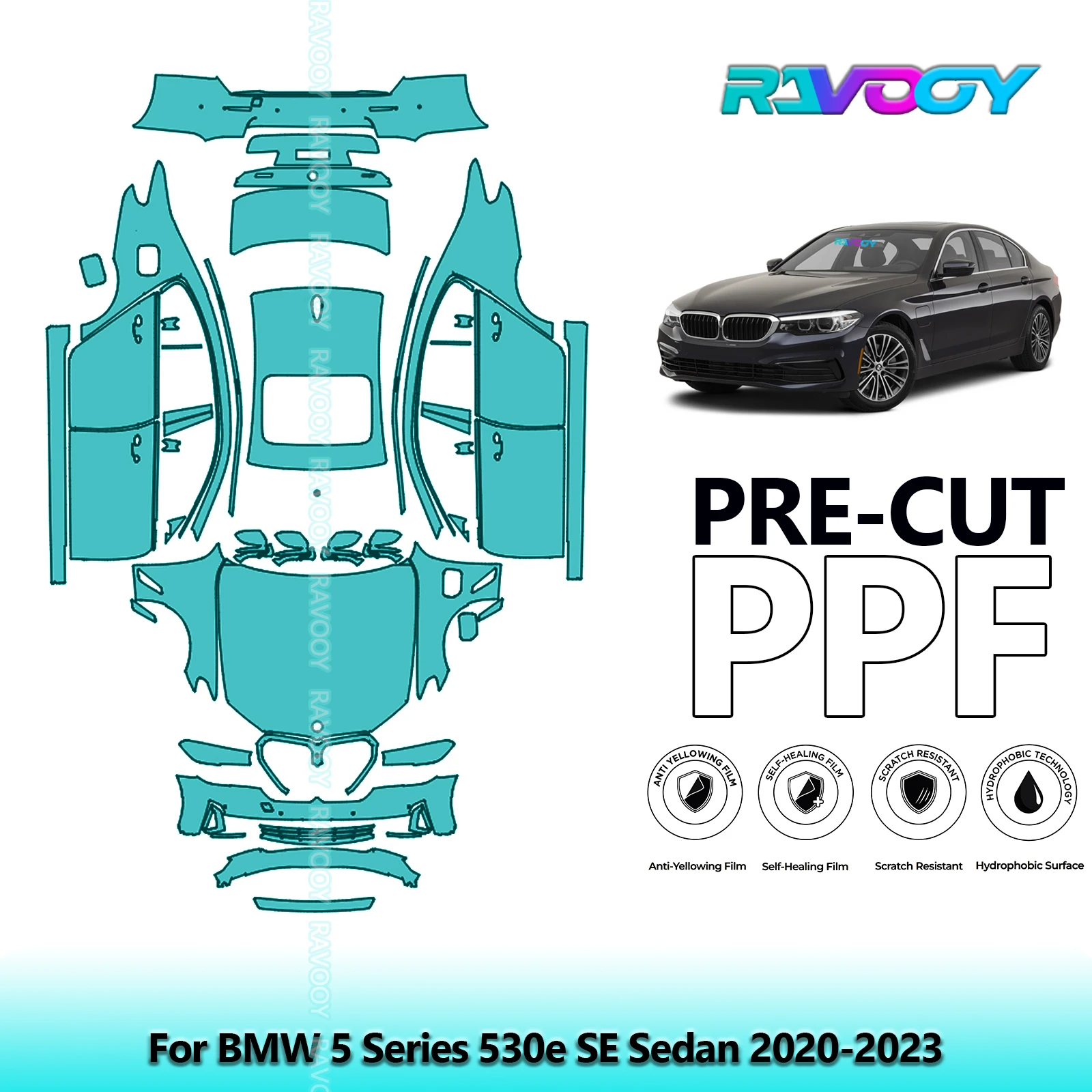 Для BMW 5 серии 530e SE Sedan 2020-2023 8,5 мил предварительно вырезанный прозрачный бюстгальтер PPF защитная пленка для краски полный автомобиль
Для BMW 5 серии 530e SE Sedan 2020-2023 8,5 мил предварительно вырезанный прозрачный бюстгальтер PPF защитная пленка для краски полный автомобиль