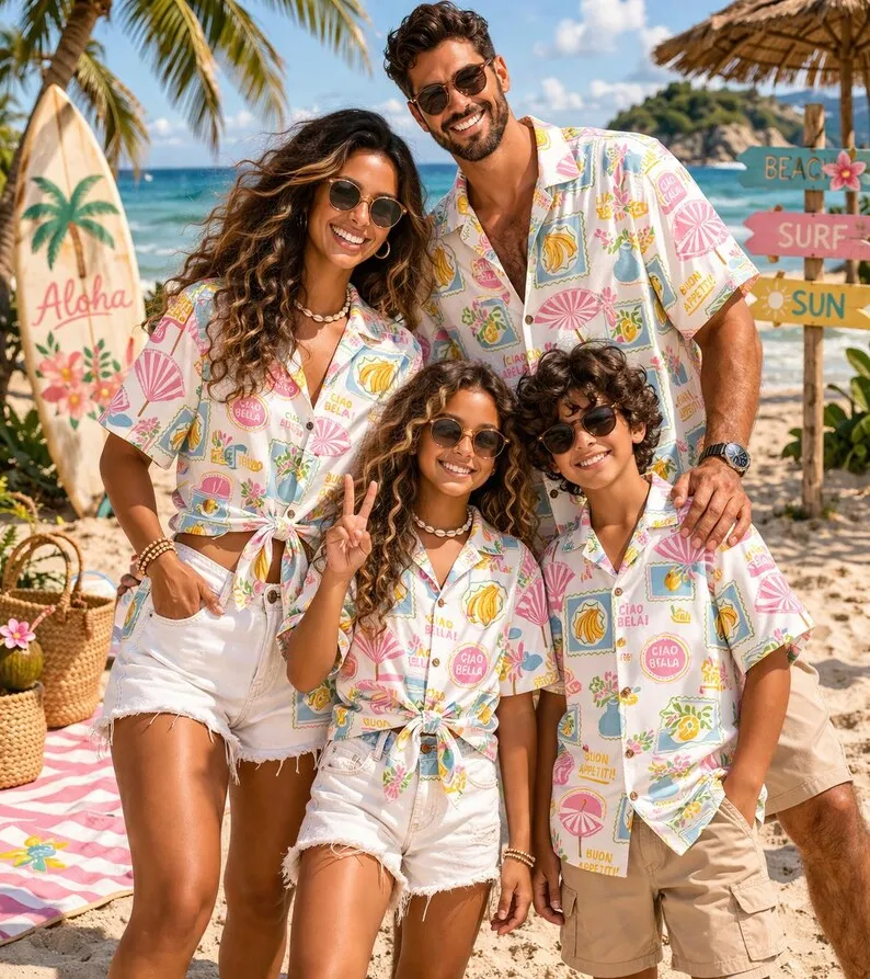 2026 Summer Hawaiian Shirt Tropical Beach Vacation Style Parent Child Shirt Men's Sports Speed Dry Large T-shirt
2026 Summer Hawaiian Shirt Tropical Beach Vacation Style Parent Child Shirt Men's Sports Speed Dry Large T-shirt