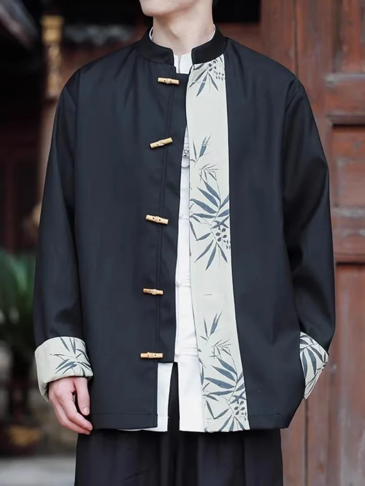 New Chinese Sle Patchwork Stand Collar Jaet with Button for Middle Aged And ly Men Breathable Long Sve Outerwear
New Chinese Sle Patchwork Stand Collar Jaet with Button for Middle Aged And ly Men Breathable Long Sve Outerwear