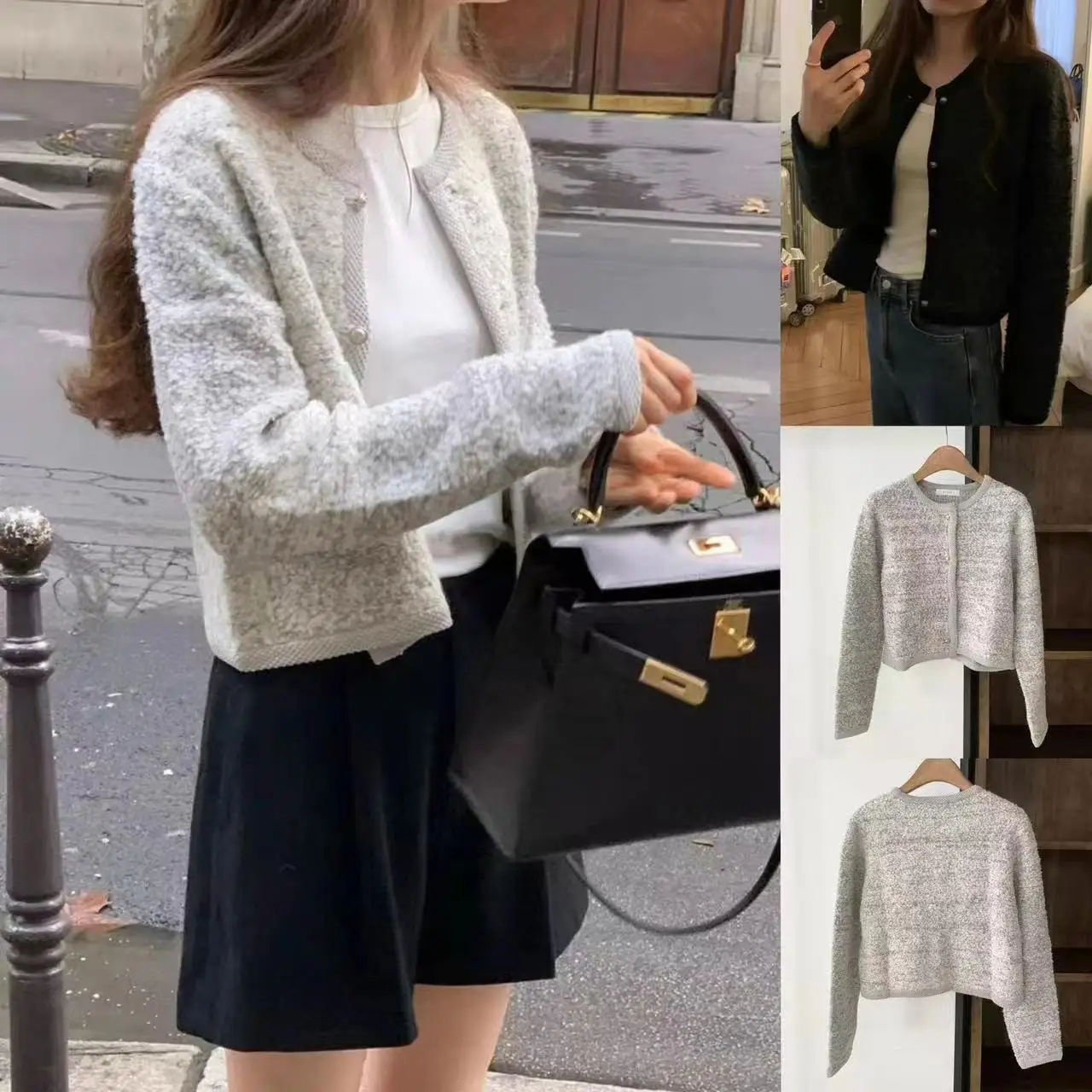 Мягкий уютный вязаный кардиган ort Верхняя одежда Ретро Small Fraance Sle Long Sve круглый Ne Pure Color Commute Sle Женский...
Мягкий уютный вязаный кардиган ort Верхняя одежда Ретро Small Fraance Sle Long Sve круглый Ne Pure Color Commute Sle Женский...