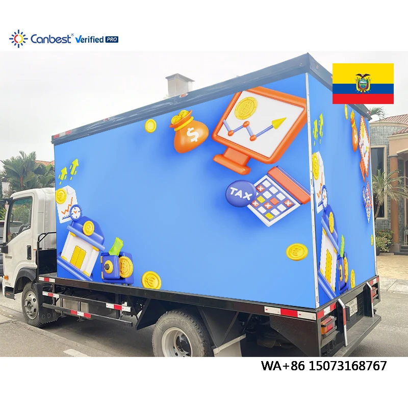 Canbest Fo P6 6.67Mm 3840X1920Mm 12.59Ftx6.29Ft Mobile Digital Advertising Truck Box Led Billboard Display Screen in Ecuador
Canbest Fo P6 6.67Mm 3840X1920Mm 12.59Ftx6.29Ft Mobile Digital Advertising Truck Box Led Billboard Display Screen in Ecuador
