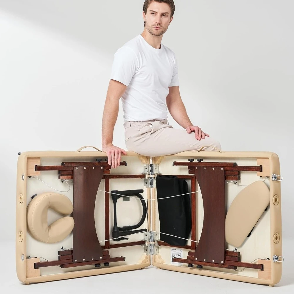 Master Massage 28" Argo Portable Massage Table in Cream with Walnut Legs- Spa Bed for Tabletop Exercise & Massage- Beauty Bed Ta
Master Massage 28" Argo Portable Massage Table in Cream with Walnut Legs- Spa Bed for Tabletop Exercise & Massage- Beauty Bed Ta