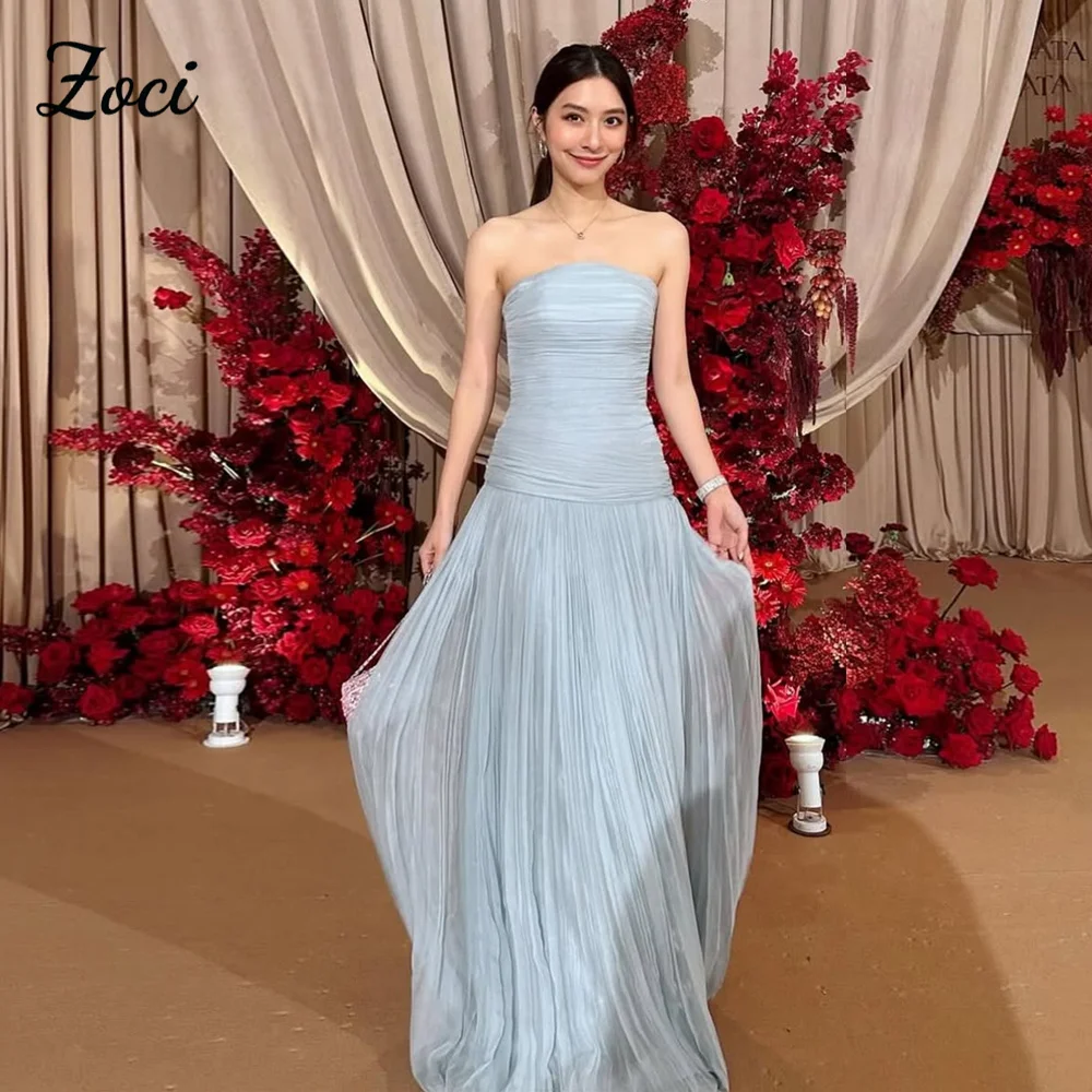 Zoci Customized Korea Strapless Wedding Dresses Pleats Fairy Lace Up Bride Formal Party Wedding Photography Long Bridal Gowns
Zoci Customized Korea Strapless Wedding Dresses Pleats Fairy Lace Up Bride Formal Party Wedding Photography Long Bridal Gowns