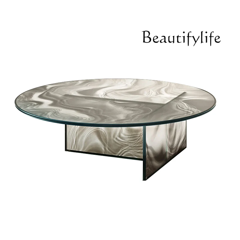 Italian color coffee table light luxury minimalist creative art flowing edge glass coffee table
Italian color coffee table light luxury minimalist creative art flowing edge glass coffee table