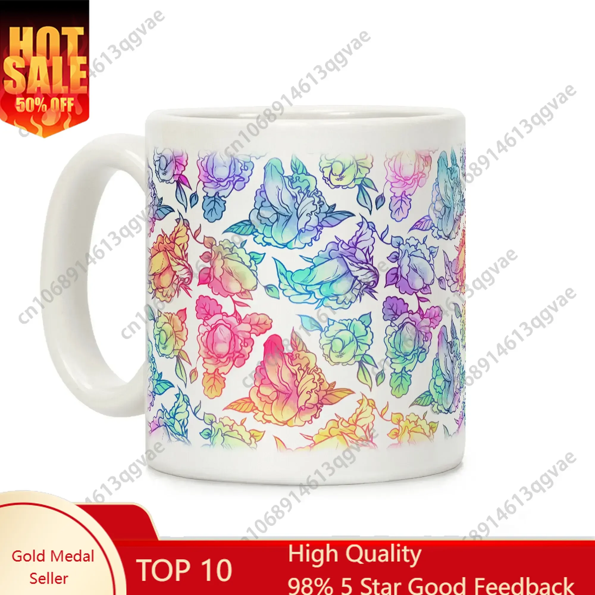 Floral Rainbow Coffee Mug Ceramic Drinkware funny coffee
Floral Rainbow Coffee Mug Ceramic Drinkware funny coffee