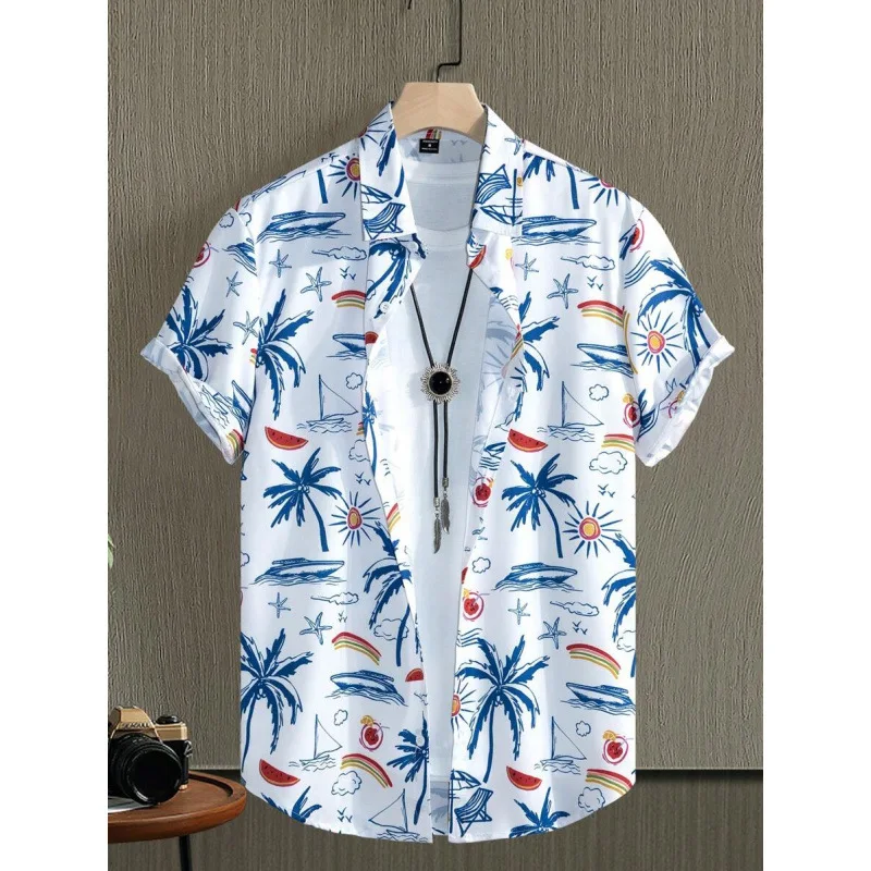 Hawaiian Print Men's Short Shirt Summer Floral Pattern Cotton Casual Shirt Short Sleeve Comfortable Fit Male Female Unisex
Hawaiian Print Men's Short Shirt Summer Floral Pattern Cotton Casual Shirt Short Sleeve Comfortable Fit Male Female Unisex