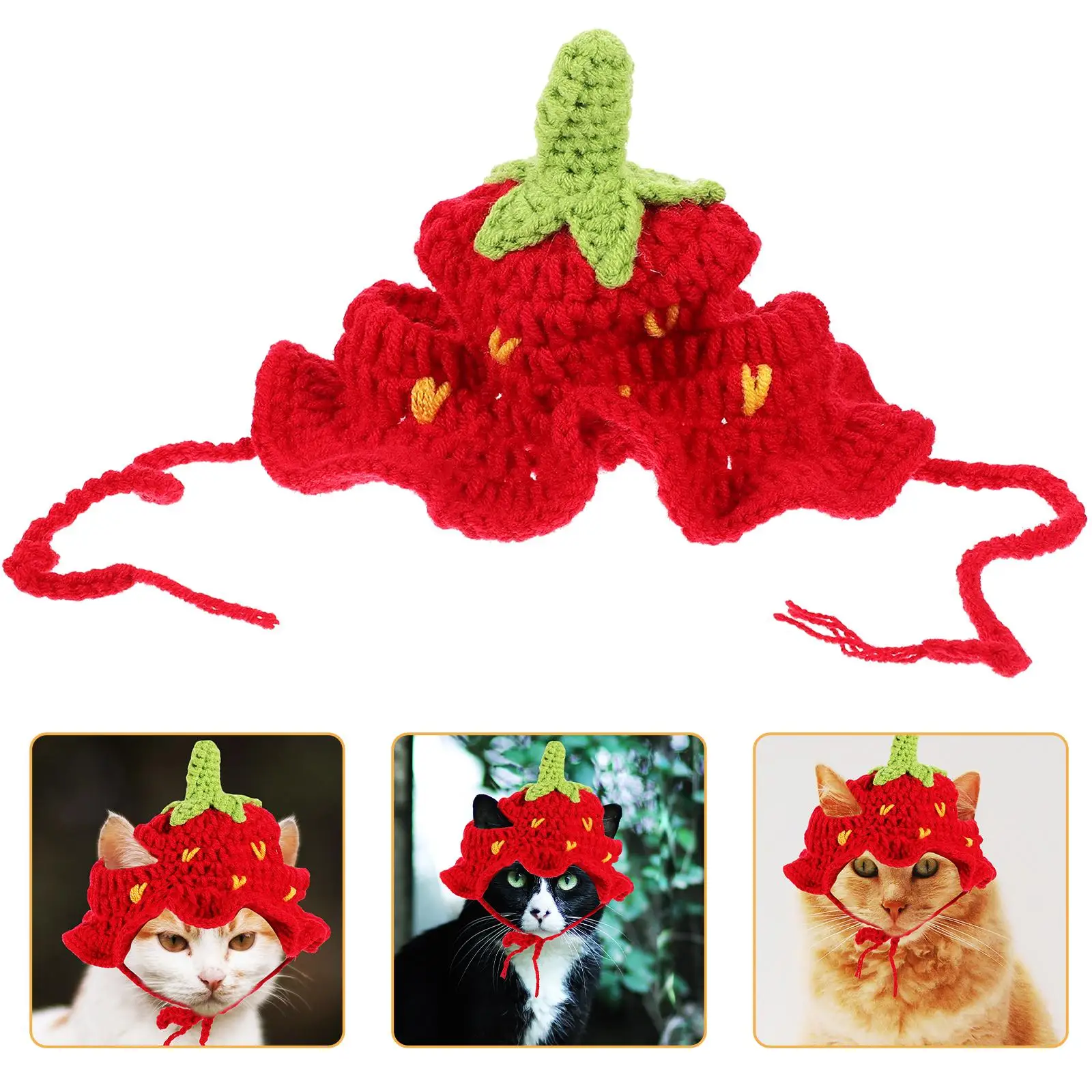 Strawberry Hat Pet Costume S Size Adjustable Elastic Band Cap Dog Accessory Birthday Carnival Lightweight
Strawberry Hat Pet Costume S Size Adjustable Elastic Band Cap Dog Accessory Birthday Carnival Lightweight