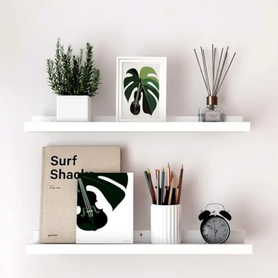 Floating Shelves for Wall Decor, Long Wall Mounted Storage Shelf for Bedroom, Living Room, Bathroom, Kitchen, Nursery, Display
Floating Shelves for Wall Decor, Long Wall Mounted Storage Shelf for Bedroom, Living Room, Bathroom, Kitchen, Nursery, Display