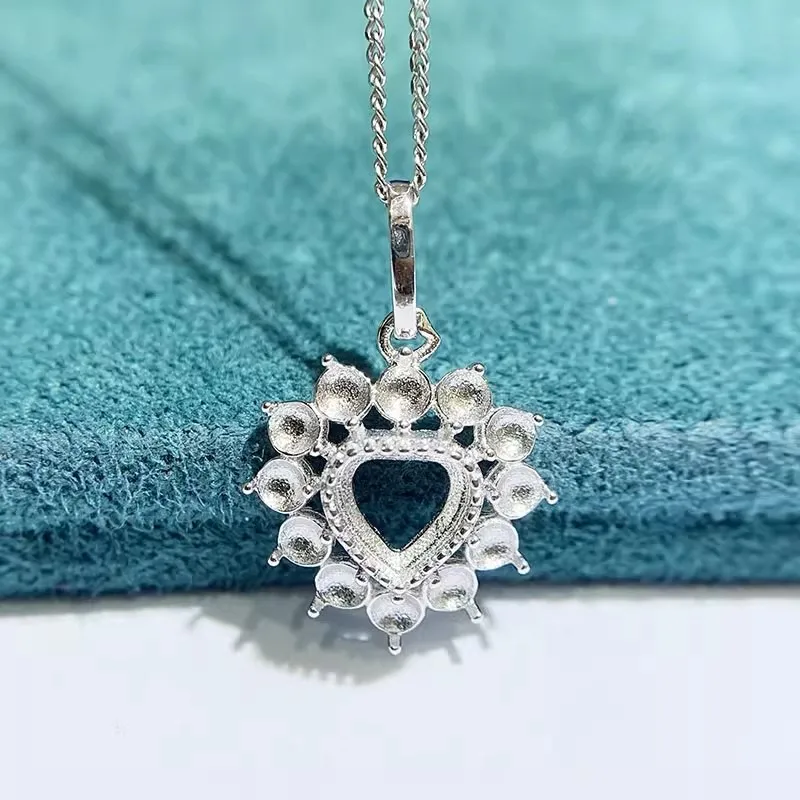 MeiBaPJ 3mm Round Stone DIY 925 Silver Holder Fashion Heart Pendant Necklace Empty Setting Fine Wedding Jewelry for Women
MeiBaPJ 3mm Round Stone DIY 925 Silver Holder Fashion Heart Pendant Necklace Empty Setting Fine Wedding Jewelry for Women
