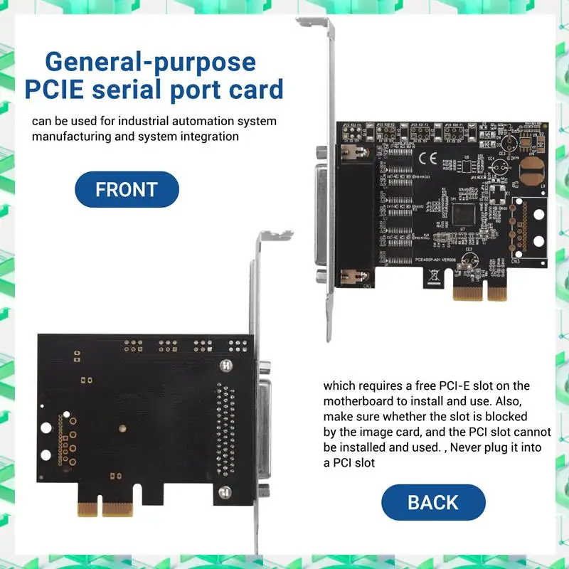 3C Electron PCI-E Карта последовательного порта Pcie к 4 последовательных порта RS232 9-контактное промышленное управление 4-портовая плата расширения AX99100 с кабелем
3C Electron PCI-E Карта последовательного порта Pcie к 4 последовательных порта RS232 9-контактное промышленное управление 4-портовая плата расширения AX99100 с кабелем