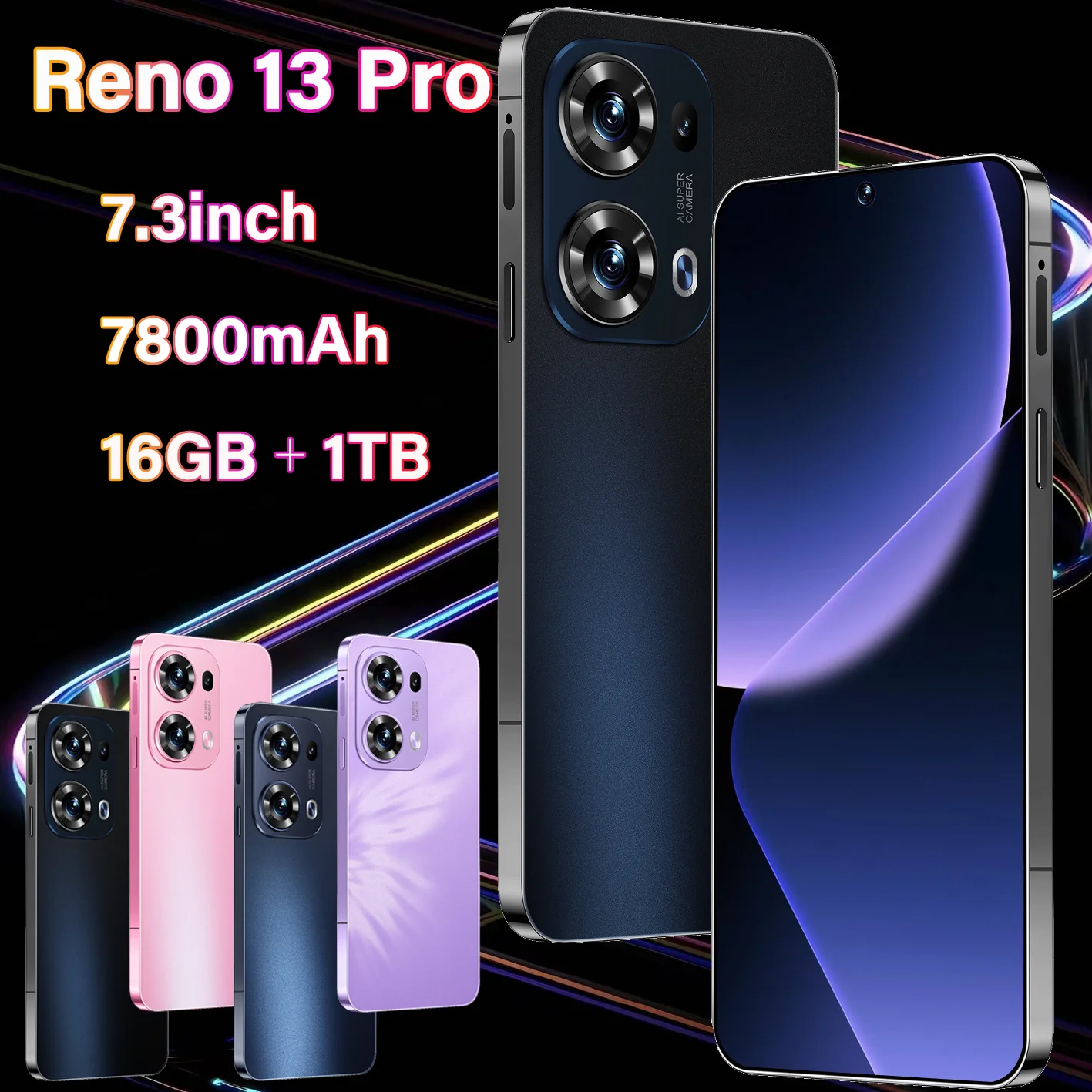 NEW SALE Mobile Phones screen film For Reno 13 Pro 7.3inch HD 7800mAh Android Smart Original 2TB Global Edition
NEW SALE Mobile Phones screen film For Reno 13 Pro 7.3inch HD 7800mAh Android Smart Original 2TB Global Edition