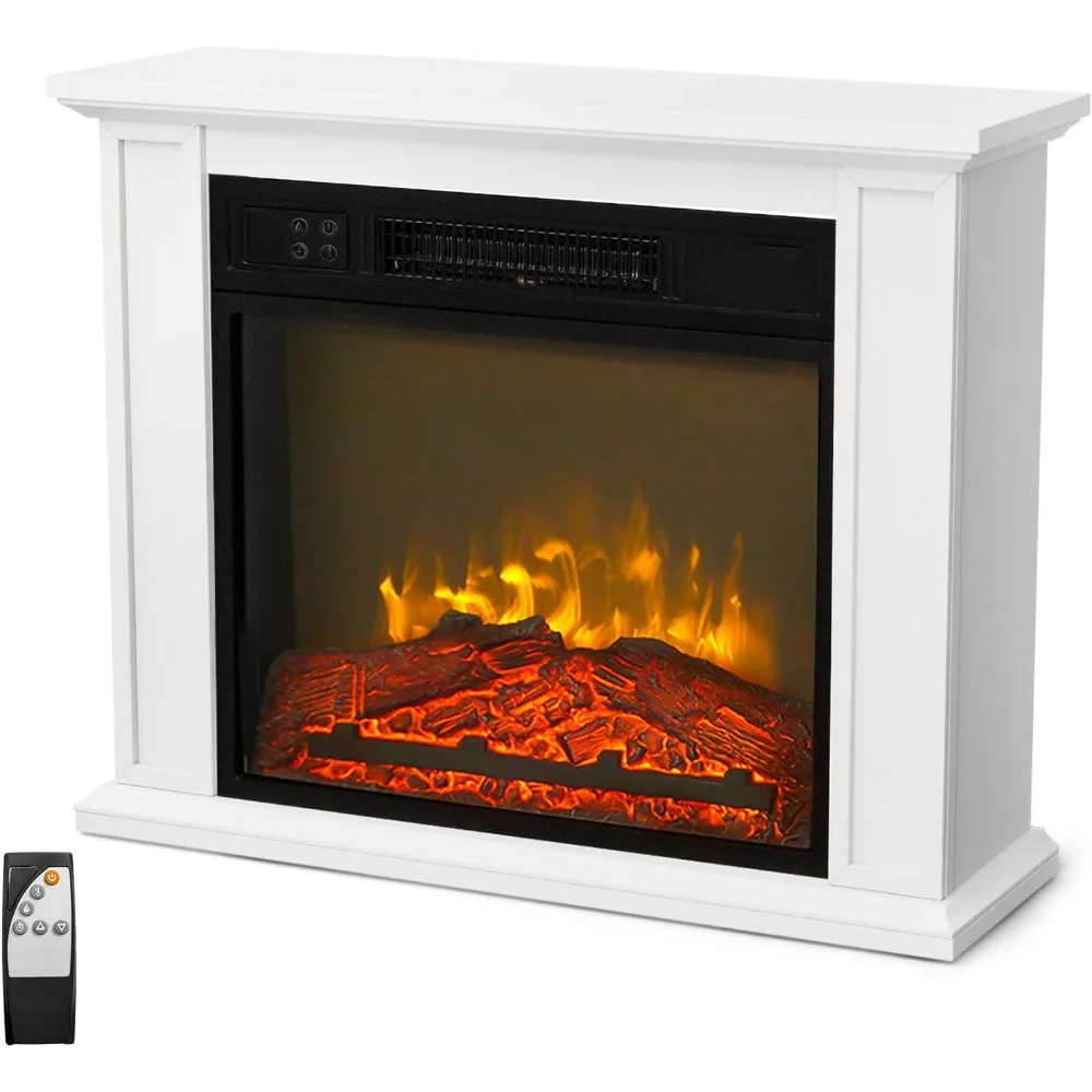 Freestanding Electric Fireplace Stove w/Remote & Timer, Realistic Fake Fireplace Heater w/ 6 Flame Colors, 5 Flame Brightness
Freestanding Electric Fireplace Stove w/Remote & Timer, Realistic Fake Fireplace Heater w/ 6 Flame Colors, 5 Flame Brightness