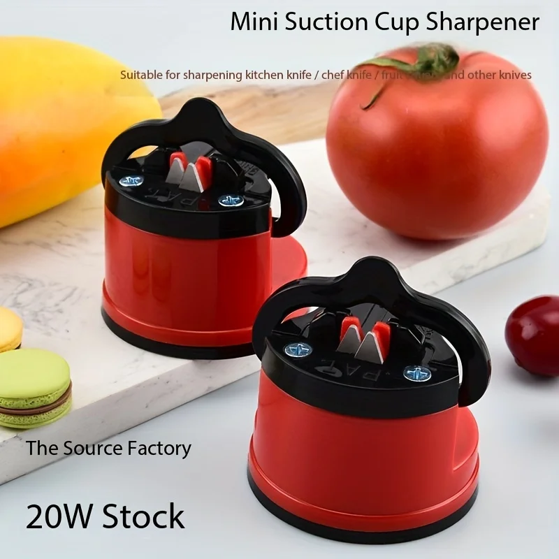 Quick-Sharpen Portable Knife Sharpener - Tungsten Steel, Multi-Functional with Suction Cup Base for Home Use
Quick-Sharpen Portable Knife Sharpener - Tungsten Steel, Multi-Functional with Suction Cup Base for Home Use
