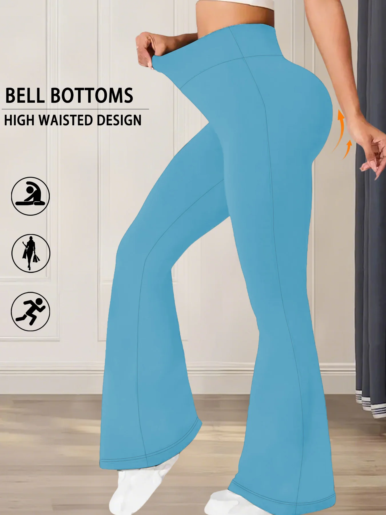 Женские расклешенные брюки для йоги с высокой талией и узким низом. Идеально подходит для йоги или для отдыха.
Женские расклешенные брюки для йоги с высокой талией и узким низом. Идеально подходит для йоги или для отдыха.