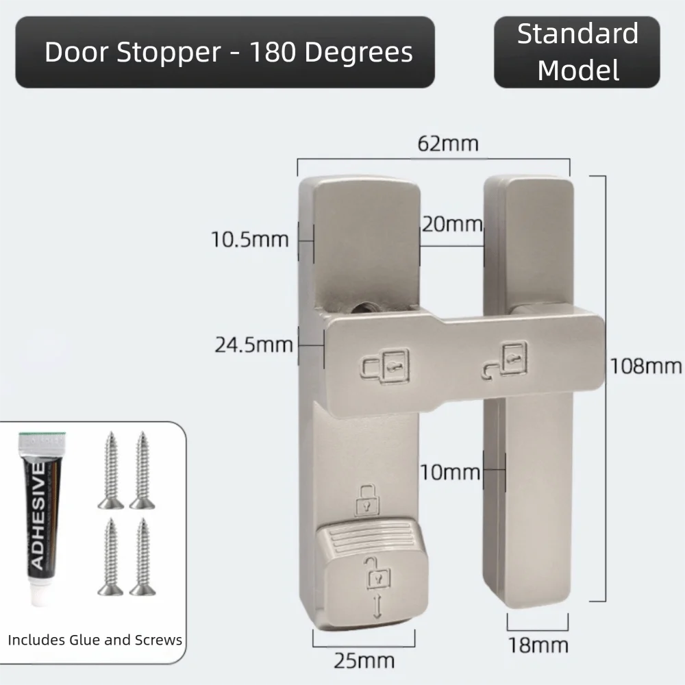 Противовзломная светящаяся дверная защелка из цинкового сплава, 180 градусов, светящаяся, без сверления, для раздвижных дверей
Противовзломная светящаяся дверная защелка из цинкового сплава, 180 градусов, светящаяся, без сверления, для раздвижных дверей