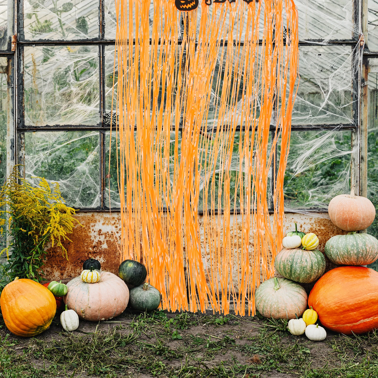 1Set Tinsel Foil Fringe Curtain Halloween Door Curtain Banner Backdrop Decoration Party Hanging Decor Halloween Banner Ornament 
1Set Tinsel Foil Fringe Curtain Halloween Door Curtain Banner Backdrop Decoration Party Hanging Decor Halloween Banner Ornament