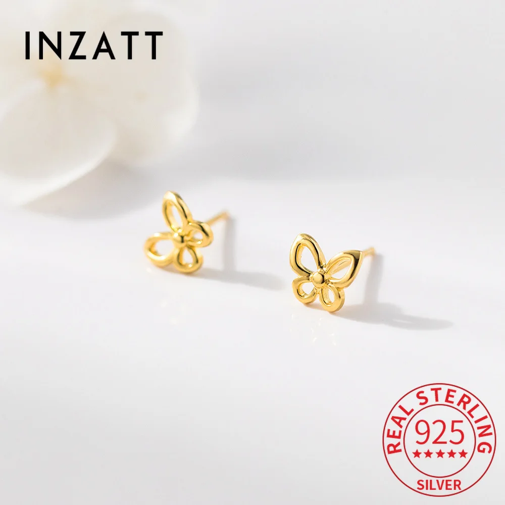 INZATT Real 925 Sterling Silver Mini Hollow Butterfly Stud Earrings For Women Classic Fine Jewelry Light luxury Accessories
INZATT Real 925 Sterling Silver Mini Hollow Butterfly Stud Earrings For Women Classic Fine Jewelry Light luxury Accessories