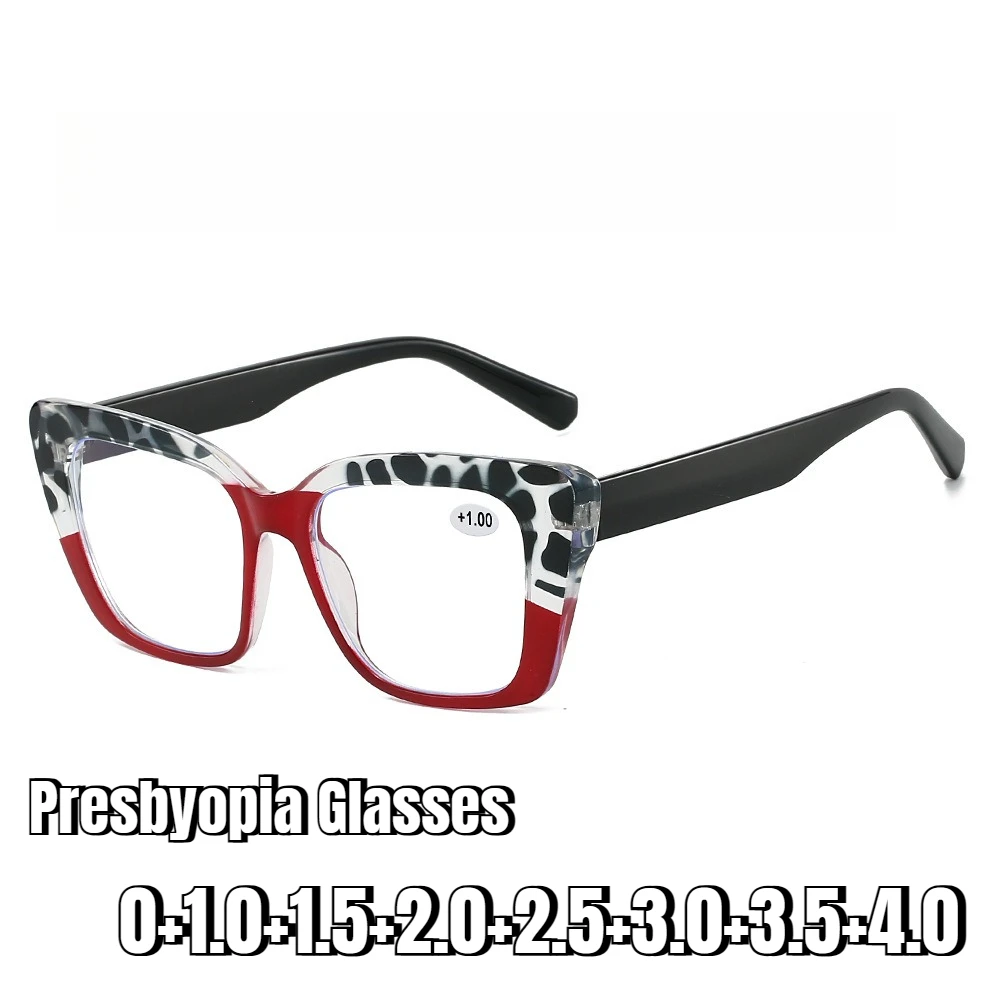 Unisex Fashionable High-Definition Blue Light Blocking Reading Glasses Stylish and Elegant Large-Frame Reading Glasses To +4.0
Unisex Fashionable High-Definition Blue Light Blocking Reading Glasses Stylish and Elegant Large-Frame Reading Glasses To +4.0