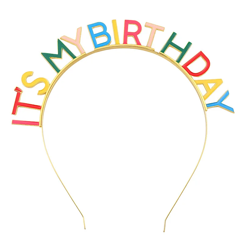 1PC Birthday Party Headband IT 'S MY BIRTHDAY Drip Oil Colorful Letters Birthday Crown Girl Headband
1PC Birthday Party Headband IT 'S MY BIRTHDAY Drip Oil Colorful Letters Birthday Crown Girl Headband