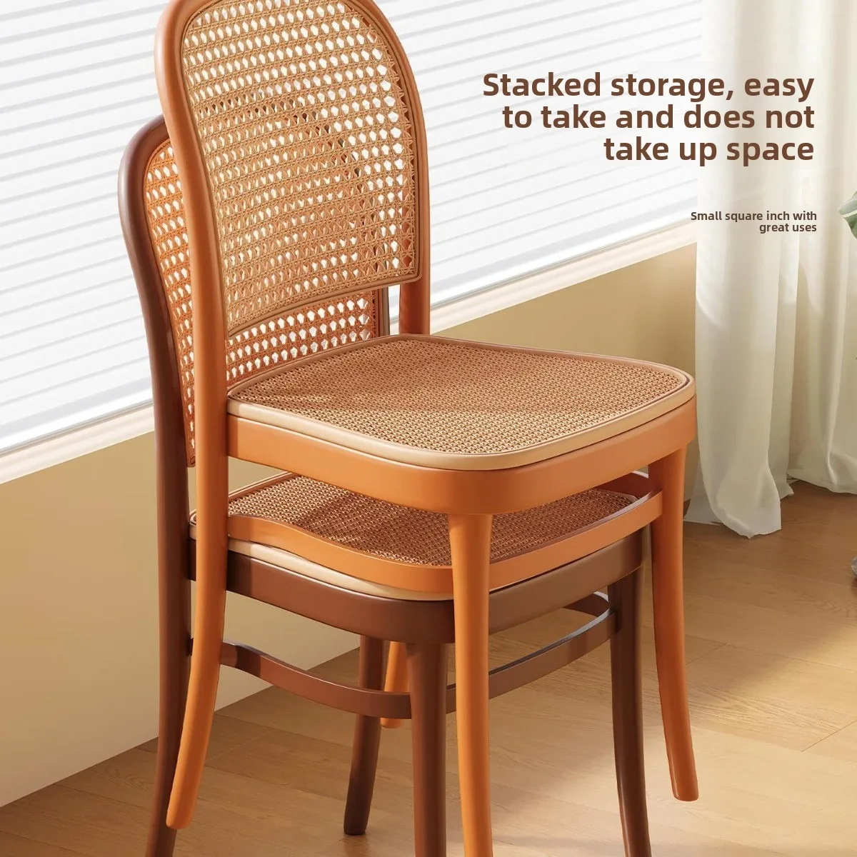 Plastic rattan chair household upgrade thickened dining chair
Plastic rattan chair household upgrade thickened dining chair
